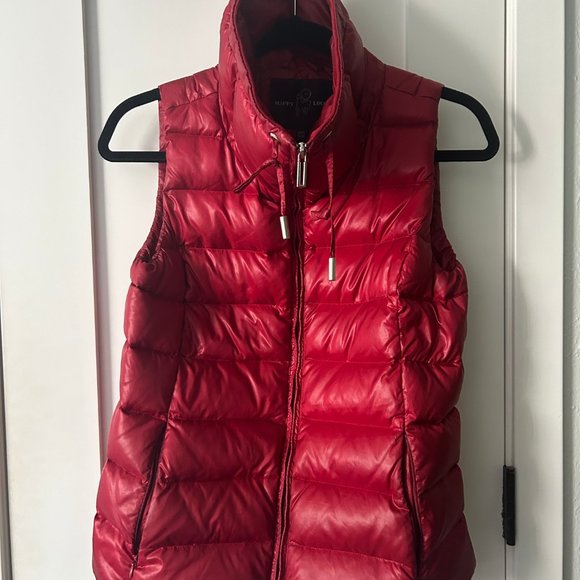 Happy Goat Lucky Kayla Down Vest Red Small - Picture 5 of 9